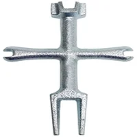 4-Way P.O. Plug Wrench Cross-Shaped Drain Removal Tool