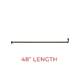 48-inch Charlie Bar - Bronze Sliding Door Security