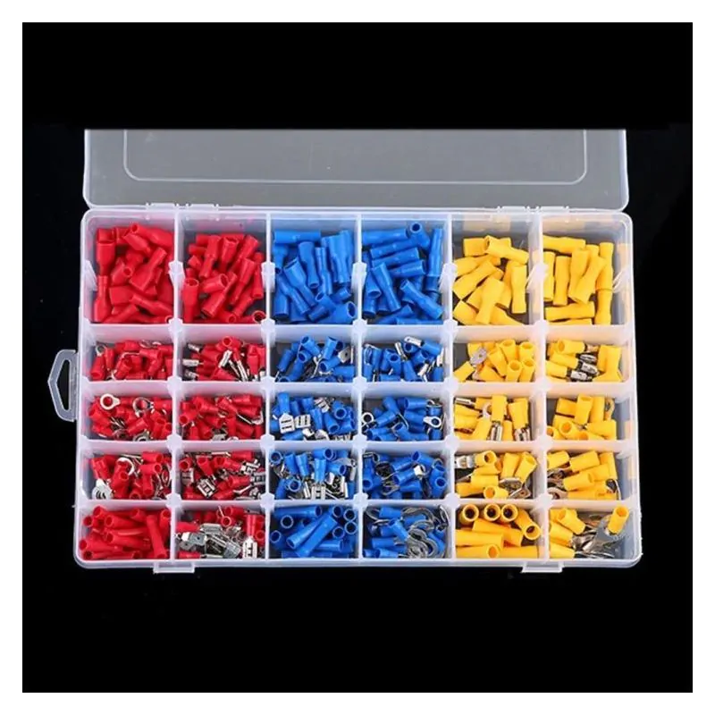 480PC Solderless Insulated Terminals Crimp Connectors Assortment Kit