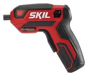 4V Cordless Rechargeable Pistol Grip Screwdriver, 1/4 in Chuck