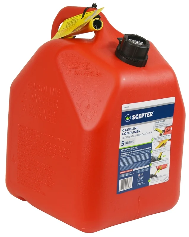 5 Gallon Red Polypropylene Gas Can