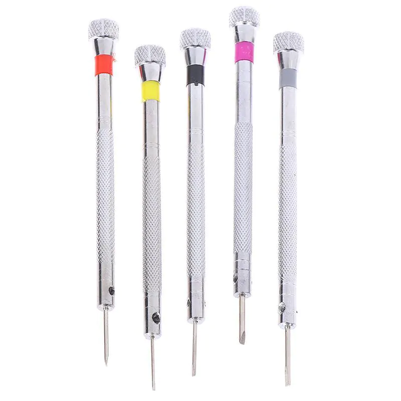 5 PCS Jewlers Screwdriver Tool Set with Replacement Tips