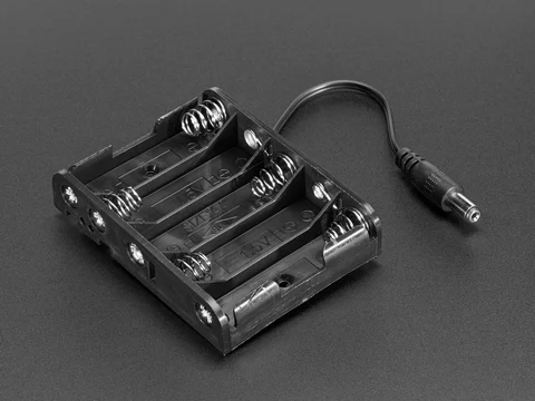 5 x AA Battery Holder with 2.1mm DC Jack