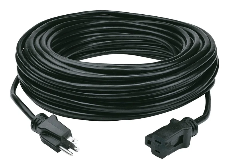 50 ft Black Extension Cord
