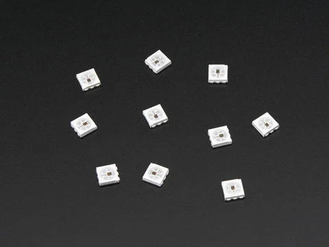 5050 RGB LED with Integrated Driver Chip - 10 Pack