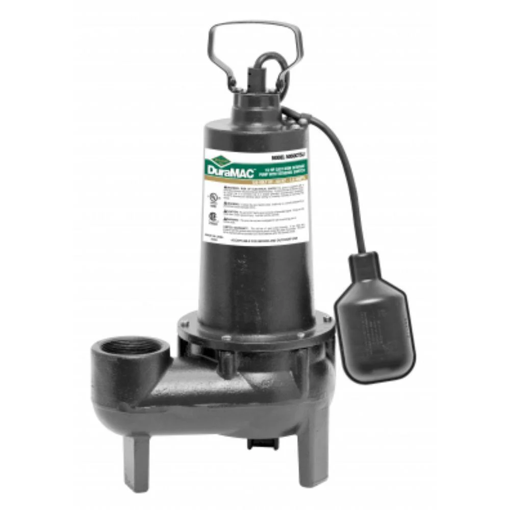 5050CTSJ A.Y. McDonald Sewage Pump, 1/2 HP, 115V, 10' Cord
