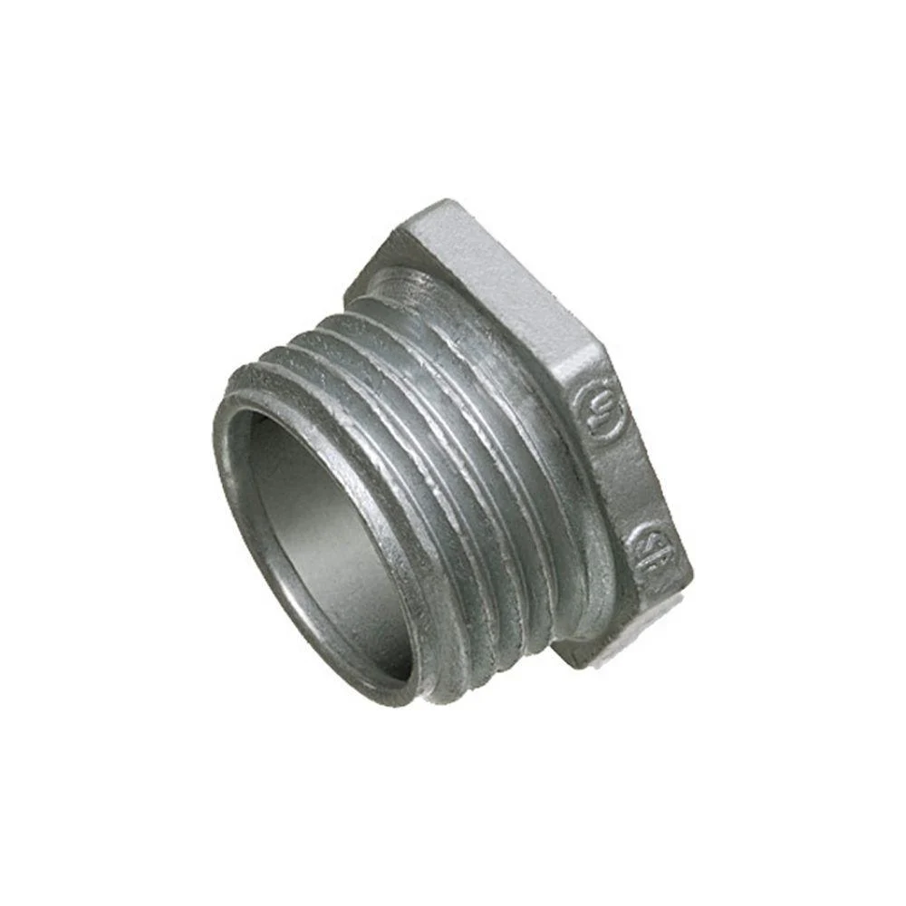 507 Arlington Industries 2-1/2" Conduit nipple, zinc die-cast, Provides burr free entrance into the box