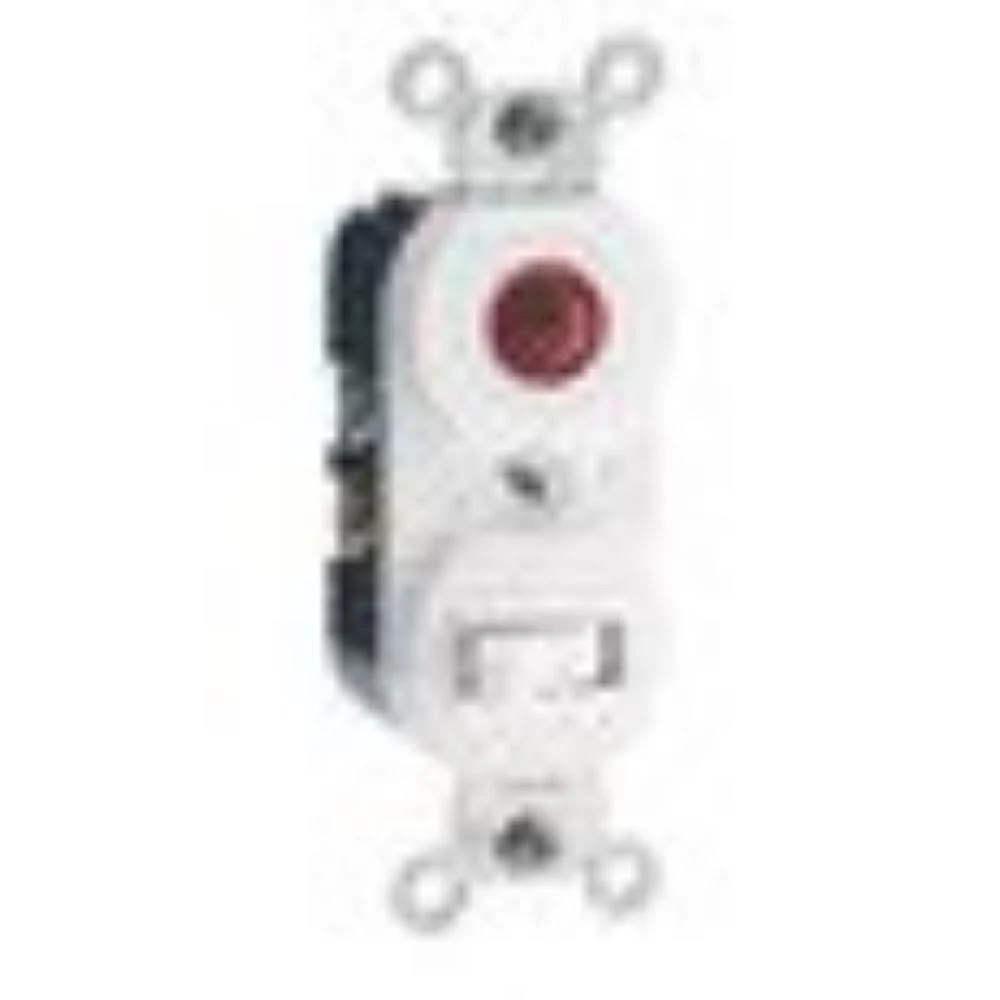 5226W Leviton Duplex Style Single-Pole / Neon Pilot Combination Switch - White