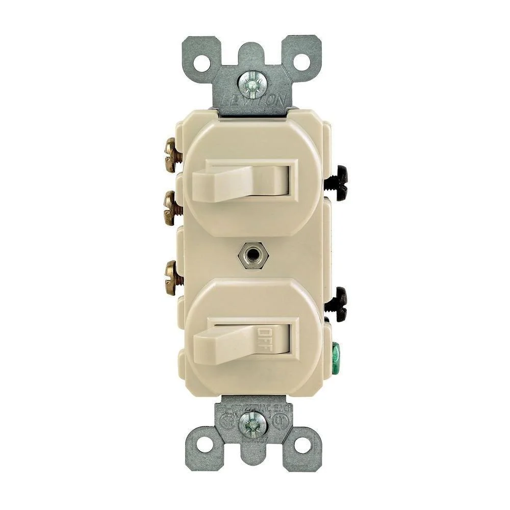 5241WS Leviton Duplex Style Single-Pole / 3-Way Combination Switch - White