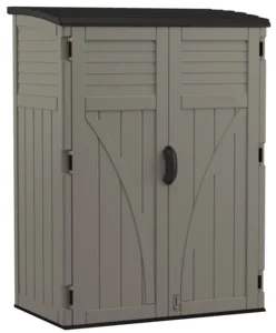54 cu ft Vertical Storage Shed, Gray
