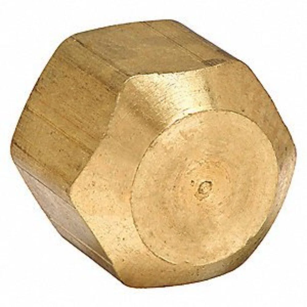 56-12 3/4" OD Flare Cap Brass