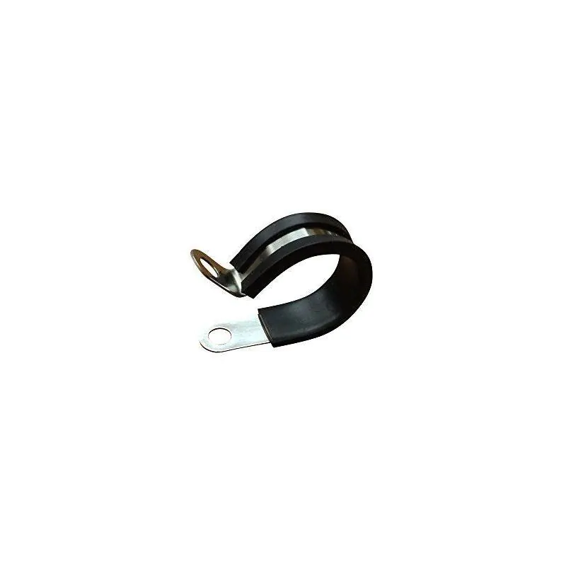 5PK AdelRubber Cushioned Steel Cable Clamp, 3/16 inch bundle dia., 1/4 inch screw hole