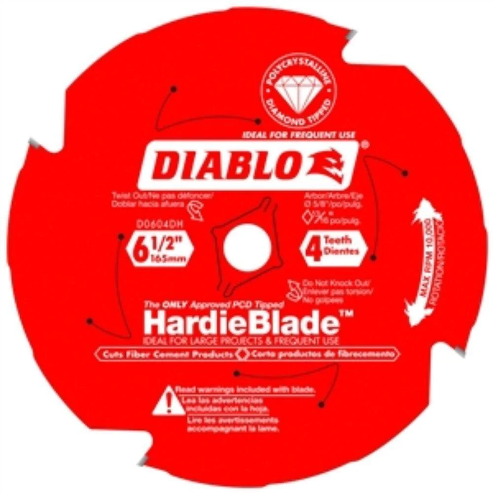 6-1/2" DIAMETER 4 TOOTH CEMENT BOARD BLADE