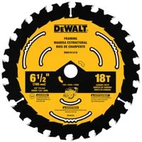 6-1/2 in 18T Carbide Circular Saw Blade, 5/8 in Arbor
