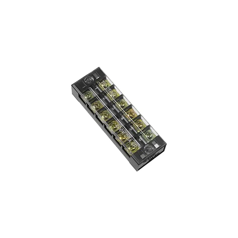 6 COVERED BARRIER TERMINAL BLOCK STRIP