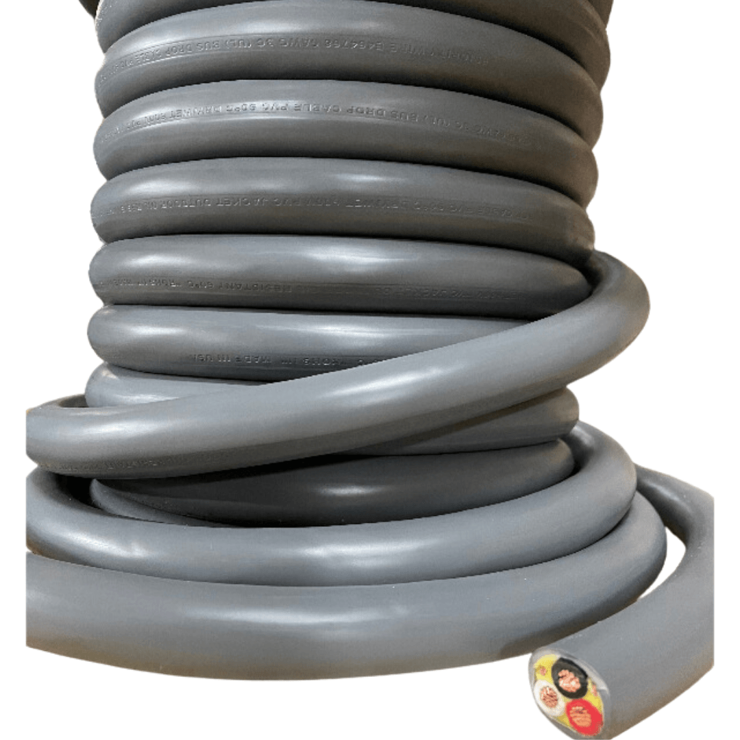 6 GA. COPPER 3 CONDUCTOR WITH GROUND BUS DROP WIRE