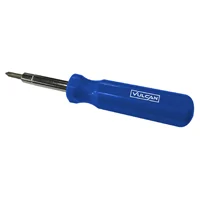 6-in-1 Multi-Bit Screwdriver with Nut Drivers, Neon Yellow Handle