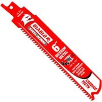 6 in. 10 TPI Carbide Reciprocating Saw Blade for Medium Metal