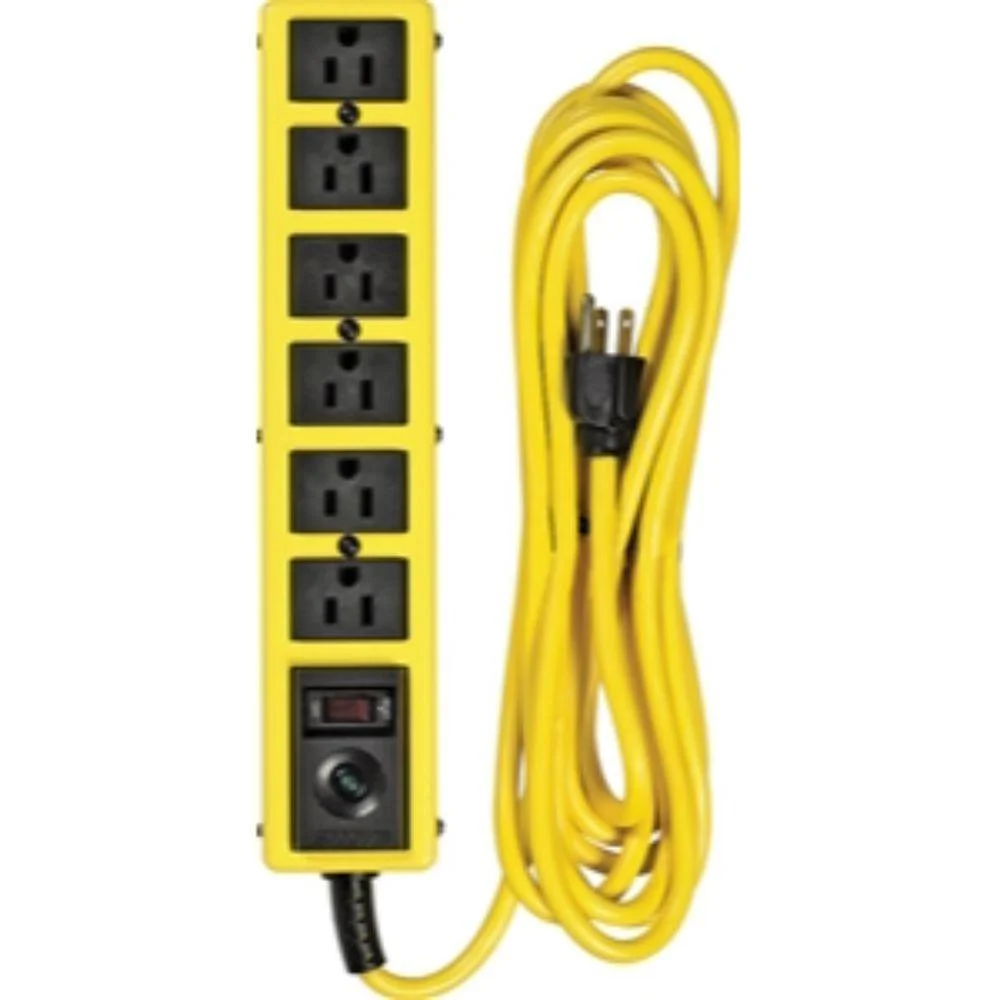 6 OUTLET SURGE PROTECTOR METAL
