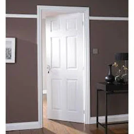 6 Panel Primed Textured Interior Door Slab 30" x 80"