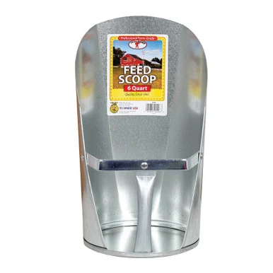 6 Quart Galvanized Feed Scoop