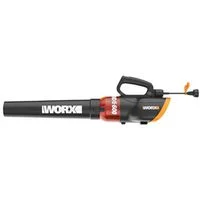 600 CFM Electric Leaf Blower, 12A, 120V, Turbine Fan, Black/Orange