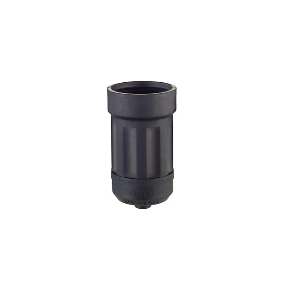 6034 Leviton Boot for Locking Connector, 20 Amp & 30 Amp, Black