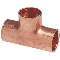 NIBCO 611 1-1/4" X 1/2" X 1-1/4" C x C x C Copper Tee, Wrot