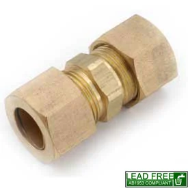 62-06 3/8" Brass Compression Union LF
