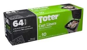 64 Gallon Black Trash Can Liner
