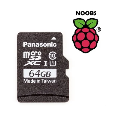 64 GB Micro SD Card Pre-Programmed with NOOBS, Class A1