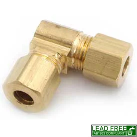 65-10 5/8" x 5/8" Lead-Free Brass Compression Union Elbow
