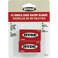 Single-Edge Razor Blades 0.009 in Steel 10-Pack Carded