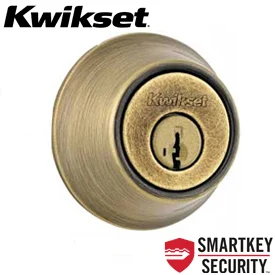 660 SmartKey Single Cylinder Deadbolt, Antique Brass (US5)