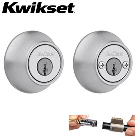 665 Double Cylinder Deadbolt, Satin Chrome