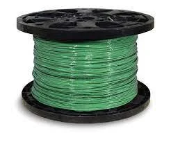 6GA. STRANDED COPPER GREEN THHN WIRE (500FT COIL)