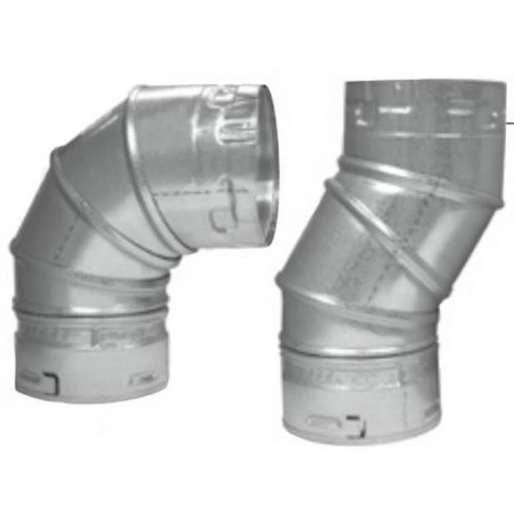 6M90 METAL-FAB 90° 6" Adjustable Elbow, 3" through 10"