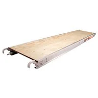 7 ft x 19 in Scaffold Platform Deck, Aluminum/Plywood, Galvanized