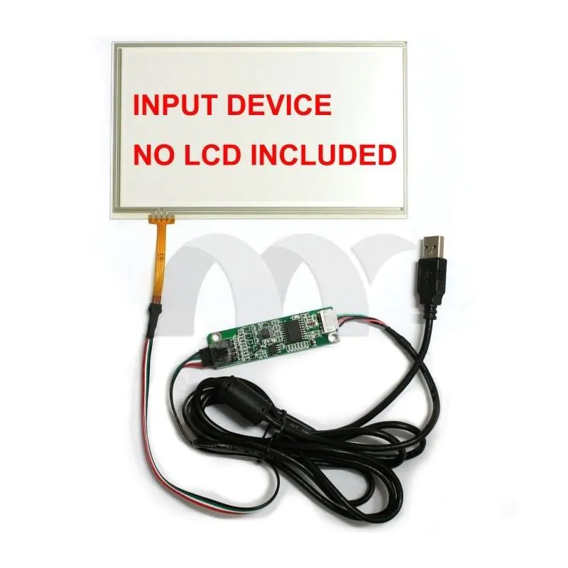 7 Inch Four-Wire Resistive Touch Screen Panel USB Driver Controller for Raspberry Pi, LCD Sold Separately