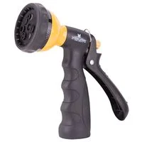 7-Pattern Zinc Spray Nozzle with Comfort Grip and Locking Clip