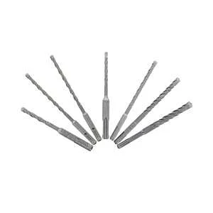 7-Piece 4-Cutter Hammer Drill Bit Set