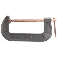 Heavy-Duty 6 in Throat C-Clamp, Steel, Gray