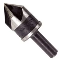 82° High-Speed Steel Countersink Drill Bit, 1/4" Round Shank