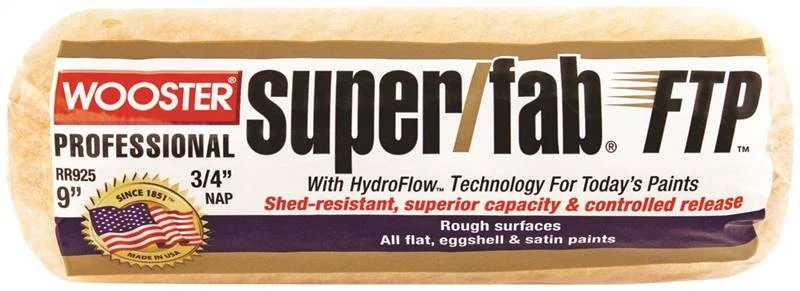9 in Paint Roller Cover 3/4 in Nap Lager Fabric Shed-Resistant