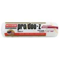 9 in x 1/2 in Nap Fabric Paint Roller Cover, White