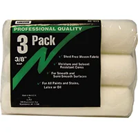 9 in x 3/8 in Nap Fabric Paint Roller Covers 3-Pack