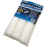 9 in x 3/8 in Nap White Fabric Paint Roller Covers 3-Pack