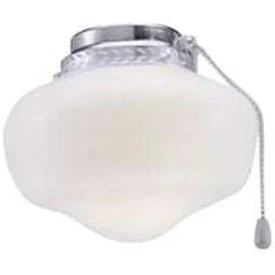 9-Inch White Schoolhouse Ceiling Fan Light Kit
