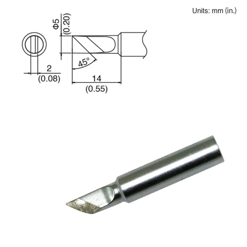 900 Hakko Series 45 Degree Hot Knife Chisel Soldering Iron Tip
