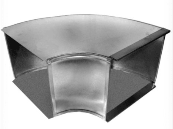 12" X 8" Flat Duct 90°